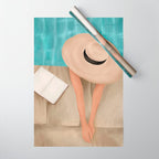 On the edge of the Pool II Wrapping Paper Gallery Image 1