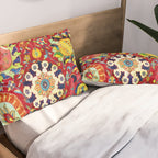 Kirman 17th Century Vase Carpet Print Pillow Sham Gallery Image 2