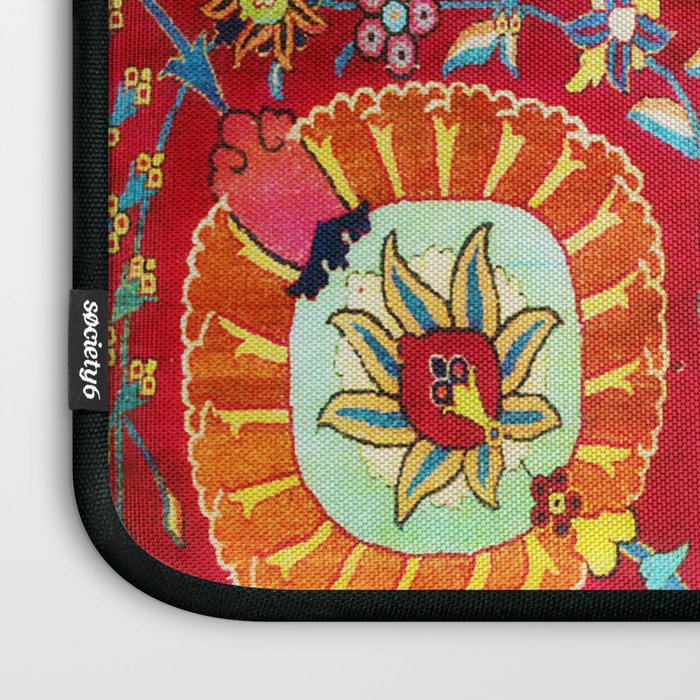 Kirman 17th Century Vase Carpet Print Laptop Sleeve Gallery Image 3