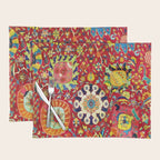 Kirman 17th Century Vase Carpet Print Placemat Gallery Image 1
