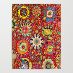 Kirman 17th Century Vase Carpet Print Poster Gallery Image 4