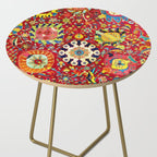 Kirman 17th Century Vase Carpet Print Side Table Gallery Image 2