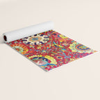 Kirman 17th Century Vase Carpet Print Yoga Mat Gallery Image 2