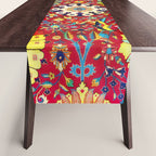 Kirman 17th Century Vase Carpet Print Table Runner Gallery Image 1