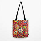 Kirman 17th Century Vase Carpet Print Tote Bag Gallery Image 2
