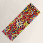 Kirman 17th Century Vase Carpet Print Yoga Mat Gallery Image 1