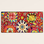 Kirman 17th Century Vase Carpet Print Desk Mat Gallery Image 3