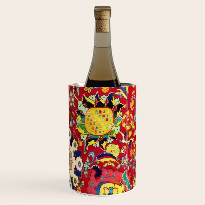 Kirman 17th Century Vase Carpet Print Wine Chiller Gallery Image 3