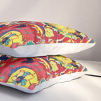 Kirman 17th Century Vase Carpet Print Pillow Sham Gallery Image 3