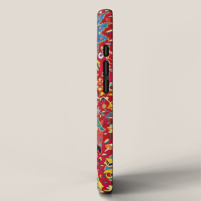 Kirman 17th Century Vase Carpet Print iPhone Case Gallery Image 2