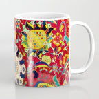 Kirman 17th Century Vase Carpet Print Coffee Mug Gallery Image 1