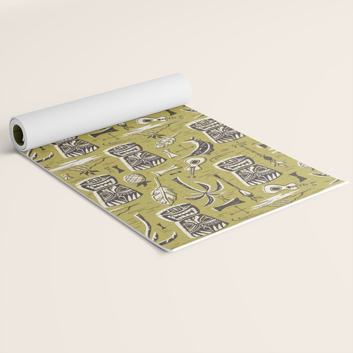 Tropical Tiki Green Yoga Mat Gallery Image 2