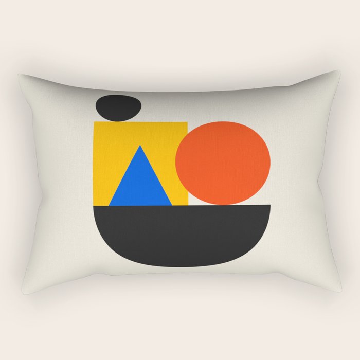 Balance 02: Bauhaus Mid-Century Edition Rectangular Pillow Gallery Image 2