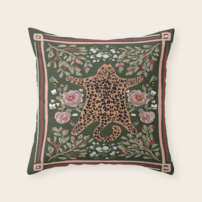 Victorian Legacy Cheetah  Throw Pillow Gallery Image 6
