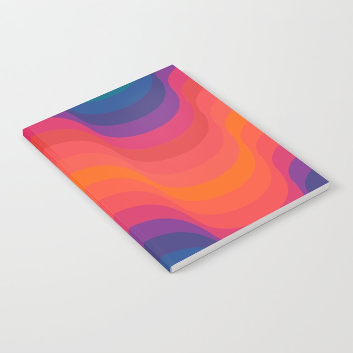 Retro Sacred Geometry | 80s Wavy Vibe Notebook Gallery Image 1