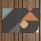 Mid Century 08E Outdoor Rug Gallery Image 1