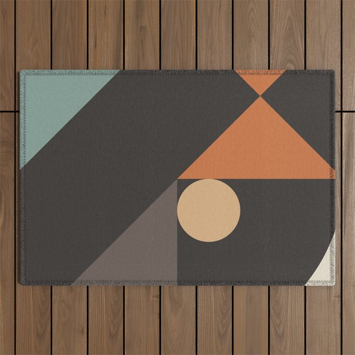 Mid Century 08E Outdoor Rug Gallery Image 1