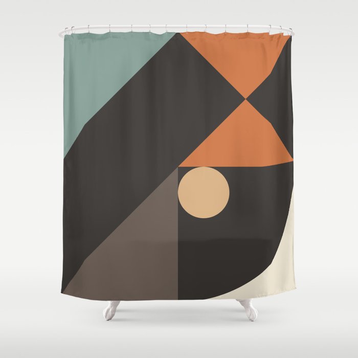 Mid Century 08E Shower Curtain Gallery Image 1