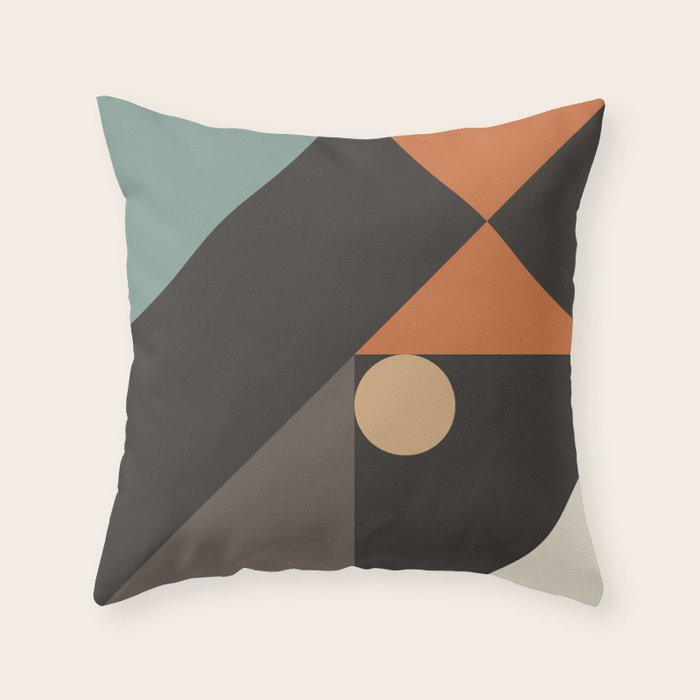 Mid Century 08E Throw Pillow Gallery Image 6