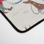 Skiing in snow mountains Desk Mat Gallery Image 4
