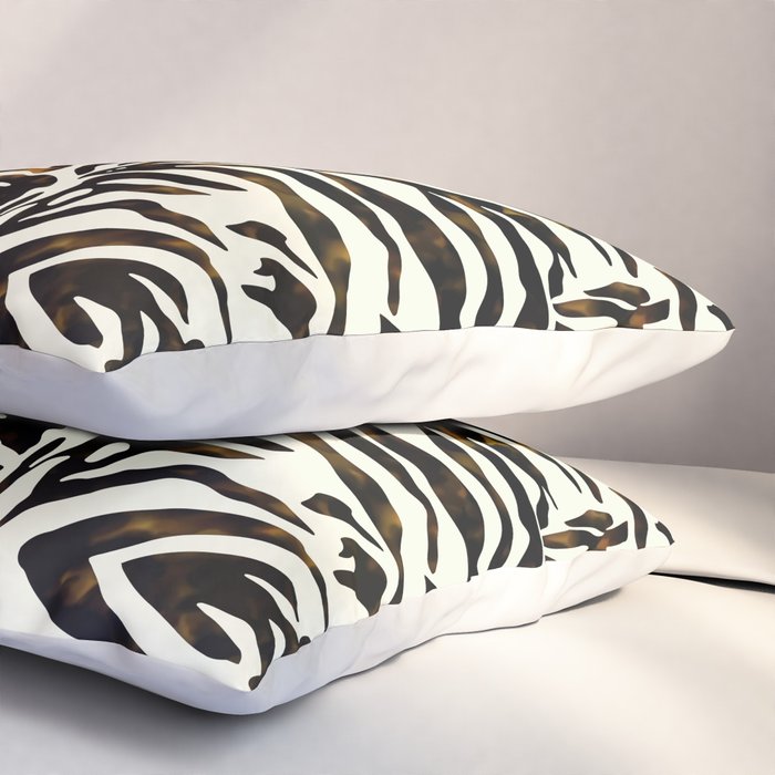 Tortoiseshell Zebra Pillow Sham Gallery Image 3