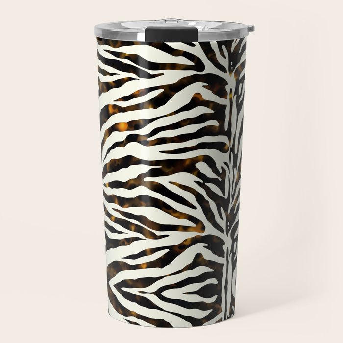 Tortoiseshell Zebra Travel Mug Gallery Image 1