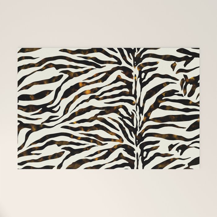 Tortoiseshell Zebra Welcome Mat Gallery Image 1