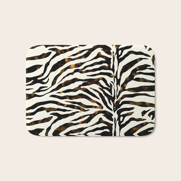 Tortoiseshell Zebra Bath Mat Gallery Image 1
