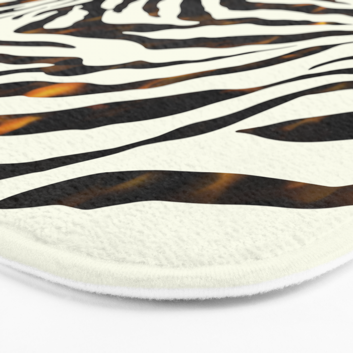 Tortoiseshell Zebra Bath Mat Gallery Image 3