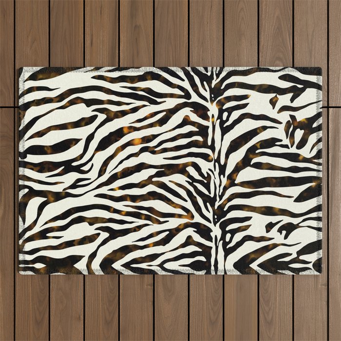 Tortoiseshell Zebra Outdoor Rug Gallery Image 1