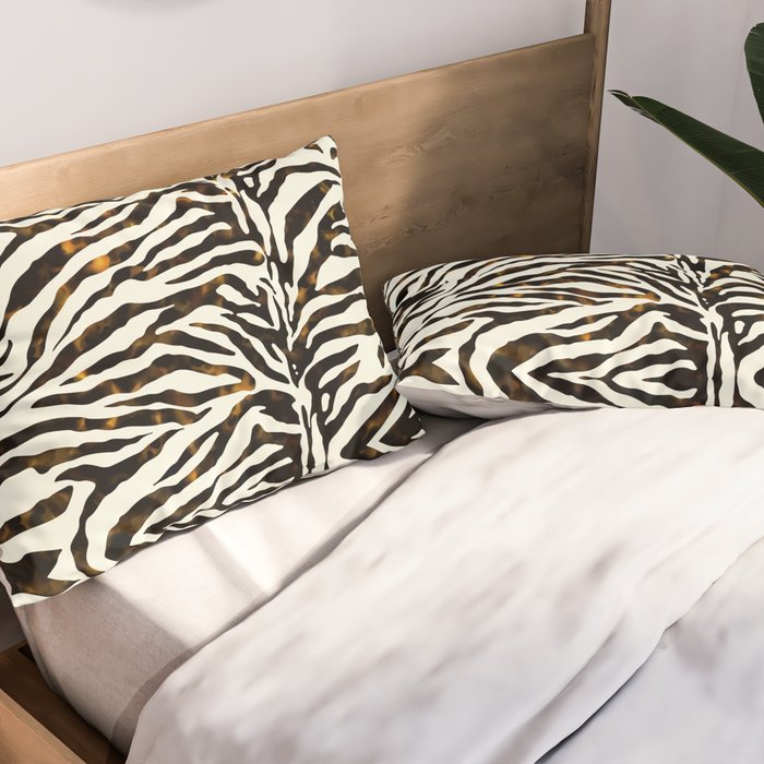 Tortoiseshell Zebra Pillow Sham Gallery Image 2