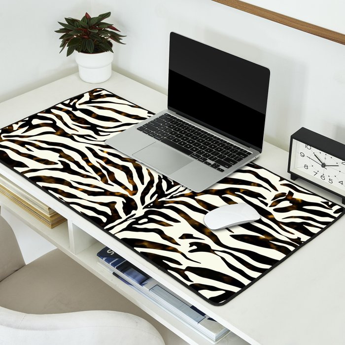 Tortoiseshell Zebra Desk Mat Gallery Image 2