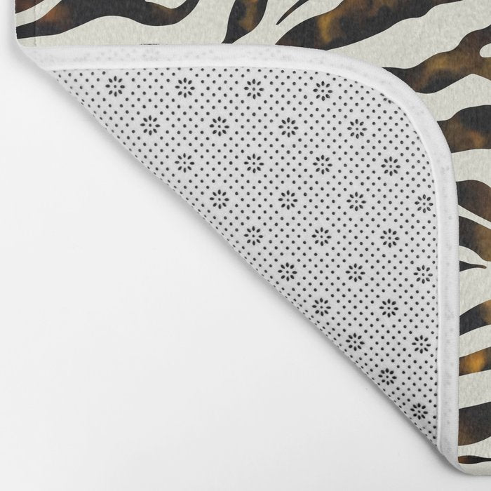 Tortoiseshell Zebra Bath Mat Gallery Image 2