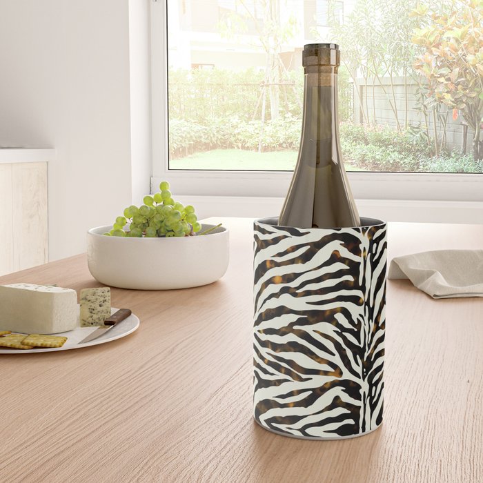 Tortoiseshell Zebra Wine Chiller Gallery Image 4