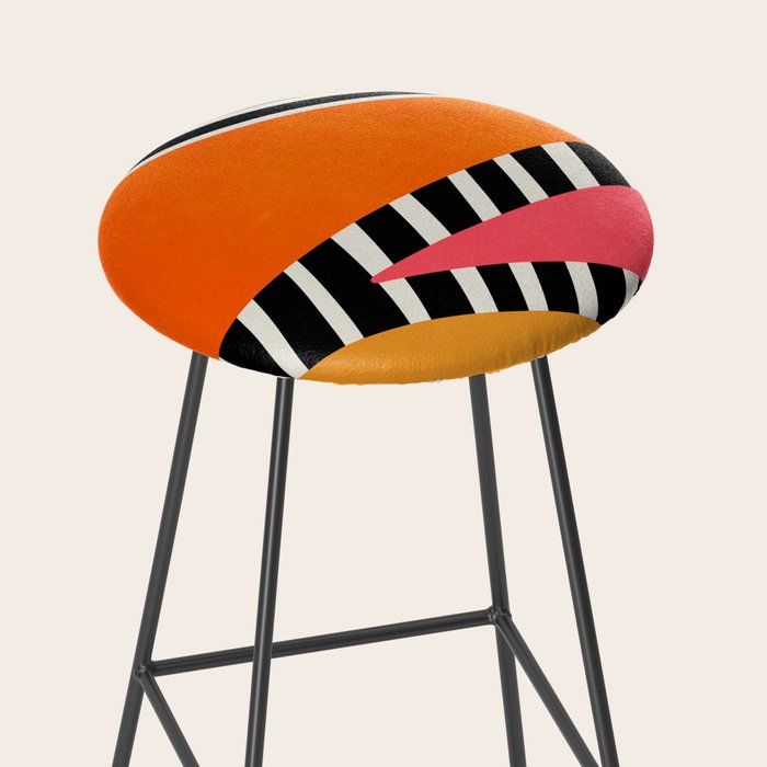 Mid Century Abstraction | PATTERN 02: The Retro Edition Stool Gallery Image 2