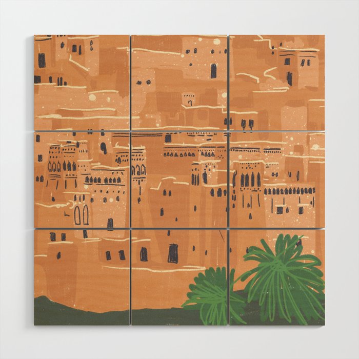 Morrocco Wood Wall Art Gallery Image 1