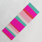 Candy Stripe Christmas Yoga Mat Gallery Image 1
