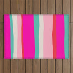 Candy Stripe Christmas Outdoor Rug Gallery Image 1