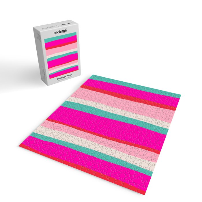 Candy Stripe Christmas Jigsaw Puzzle Gallery Image 2