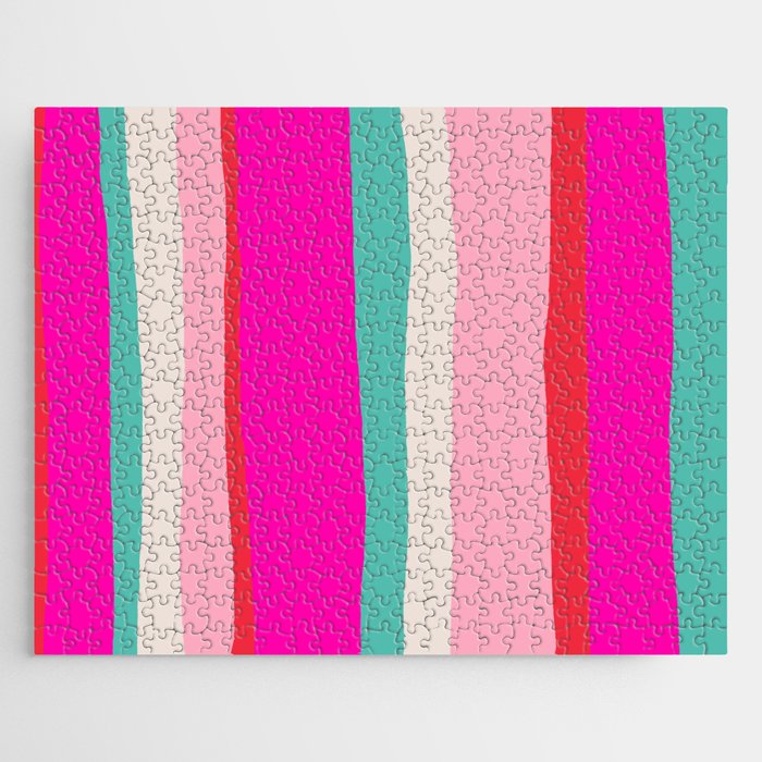 Candy Stripe Christmas Jigsaw Puzzle Gallery Image 1