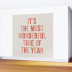The Most Wonderful Time Of The Year Warm Pink Wall Mural Gallery Image 2