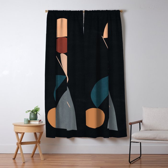 Abstract Stones 16 Window Curtain Gallery Image 1