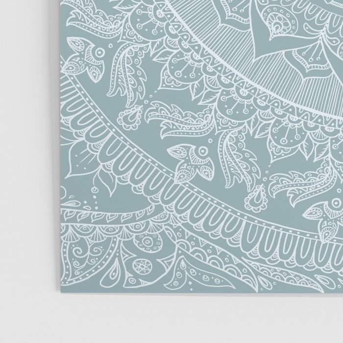 Mandala - Soft turquoise Poster Gallery Image 3
