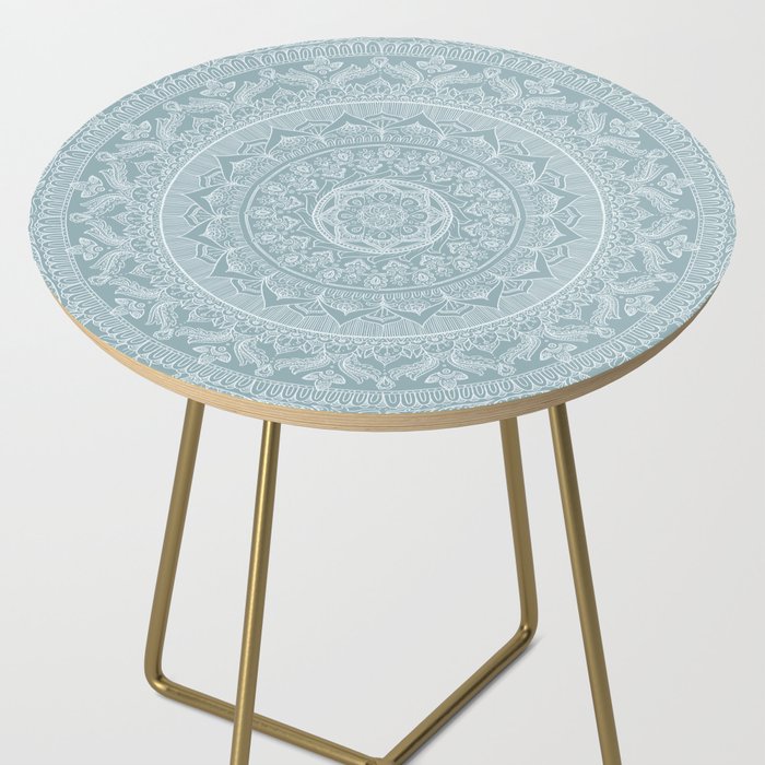 Mandala - Soft turquoise Side Table Gallery Image 2