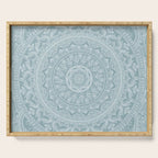 Mandala - Soft turquoise Serving Tray Gallery Image 1