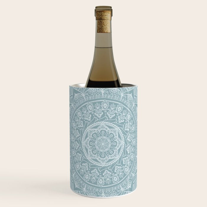 Mandala - Soft turquoise Wine Chiller Gallery Image 1