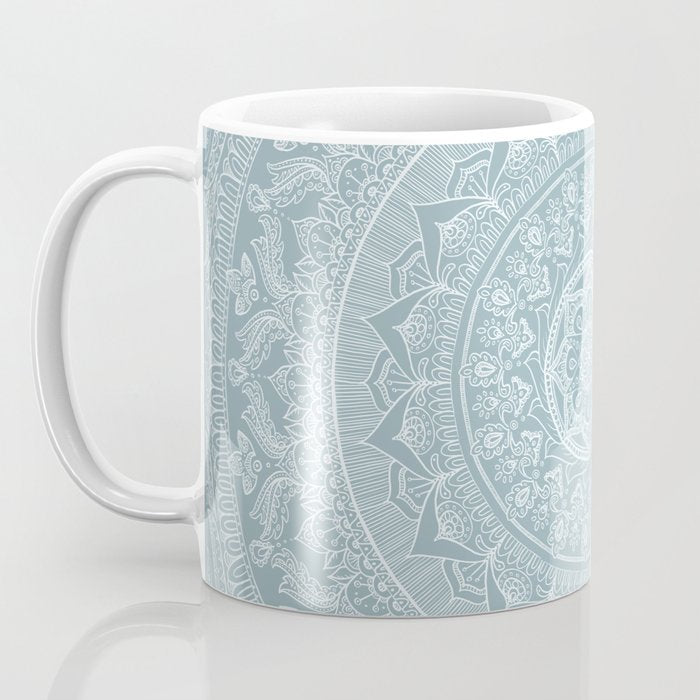 Mandala - Soft turquoise Coffee Mug Gallery Image 3