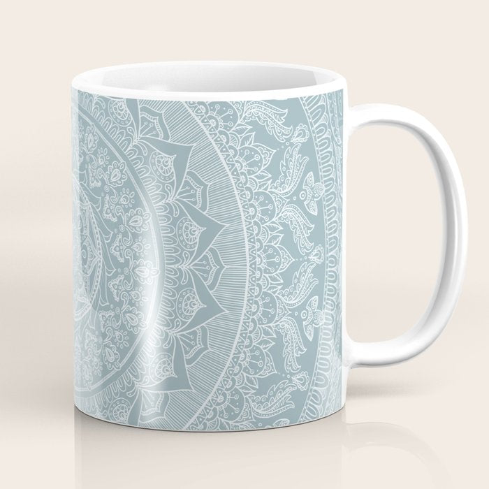 Mandala - Soft turquoise Coffee Mug Gallery Image 1