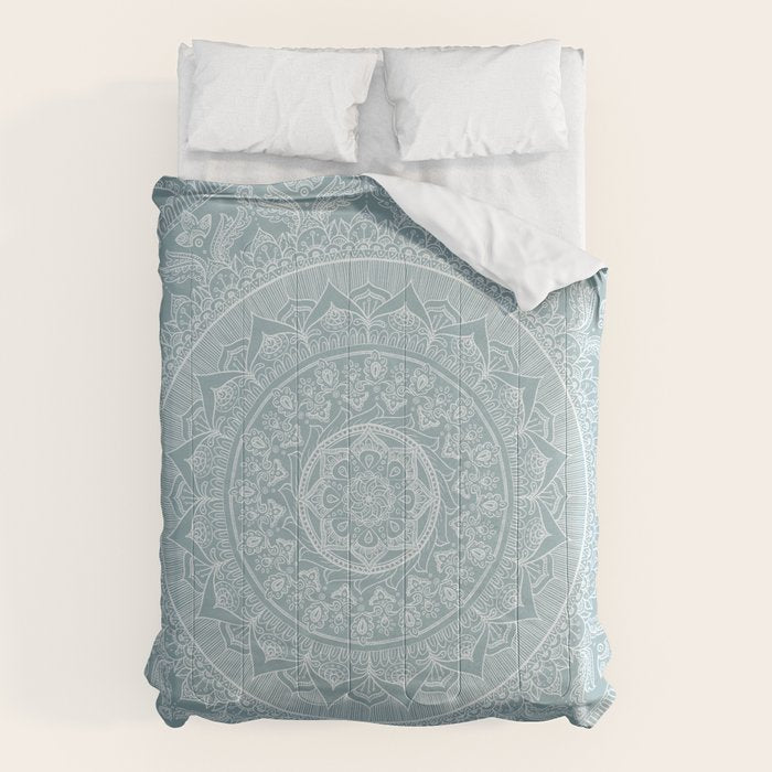 Mandala - Soft turquoise Comforter Gallery Image 6