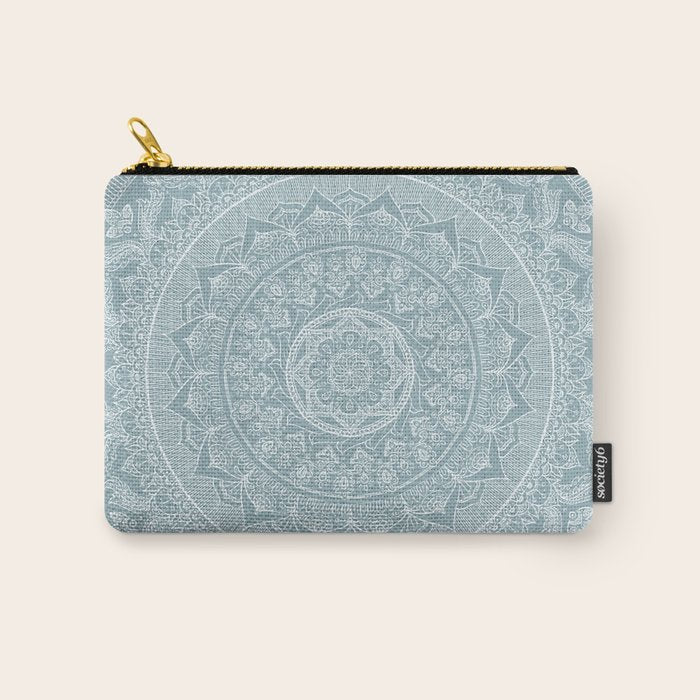 Mandala - Soft turquoise Carry All Pouch Gallery Image 1